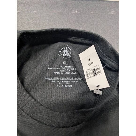 NWT Disney Black 1928 Mickey Mouse Crew Neck T-Shirt Men's Extra Large - Picture 3 of 5